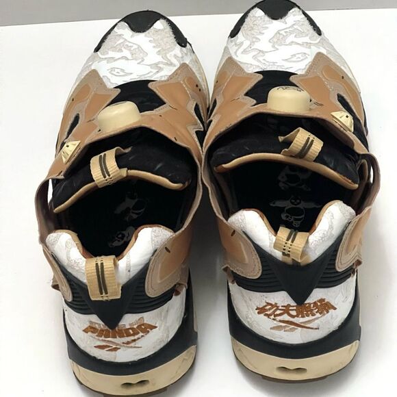 Reebok Kung Fu Panda Limited Edition Sneakers Men’s Sz 8 Beige Athletic Shoes - Picture 7 of 16